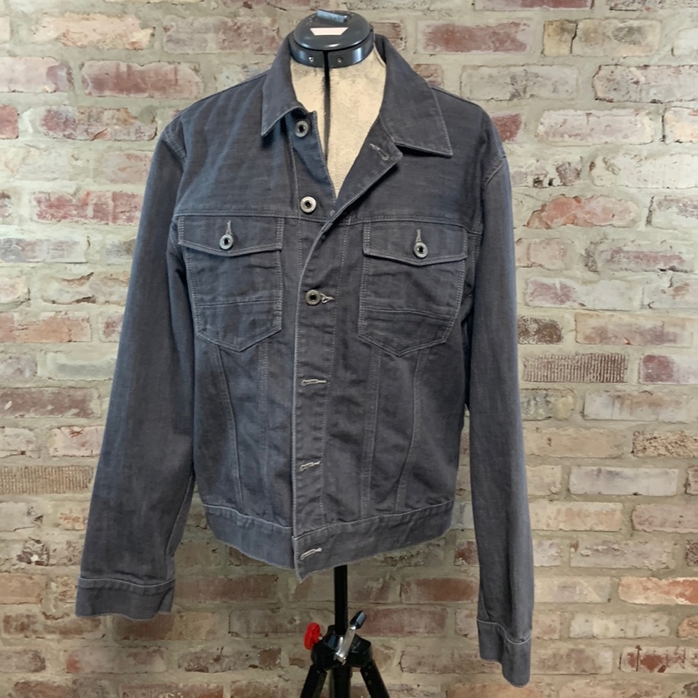 Express grey jean jacket large